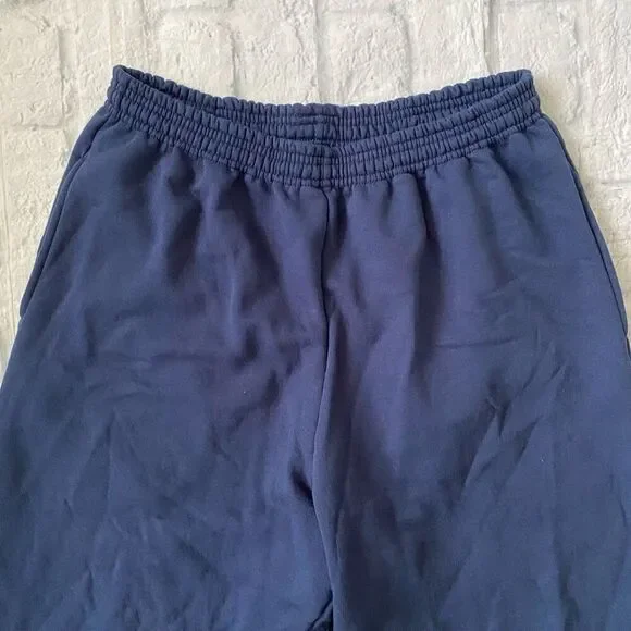 Port & Company core fleece men XL pull on sweatpants W/elastic waist navy blue - Picture 2 of 7